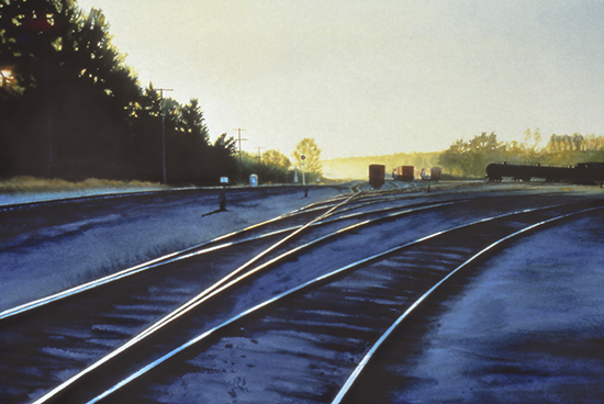 Dawn in the Switching Yard by John Hulsey